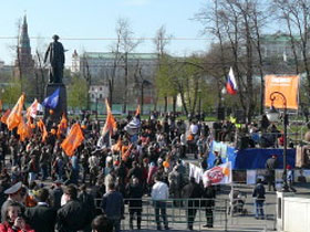 Первомайский митинг "Солидарности". Фото: ЖЖ-юзер afrikane3