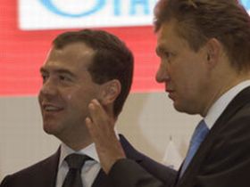 Алексей Миллер и Дмитрий Медведев. Фото "Ведомости"