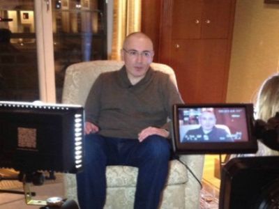 Михаил Ходорковский во время интервью с Ксений Собчак (tvrain)
