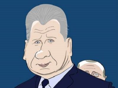 Золотов и Путин. Карикатура: С.Елкин, источник - facebook.com/sergey.elkin1