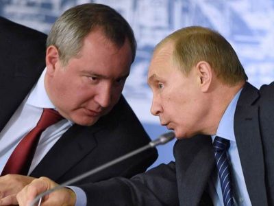 Д. Рогозин и В. Путин. Фото: arms-expo.ru