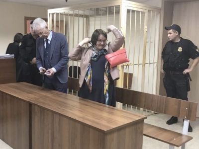 Юлия Галямина в суде. Фото: Твиттер