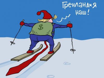 Дональд Трамп и покупка Гренландии. Карикатура С.Елкина: dw.com