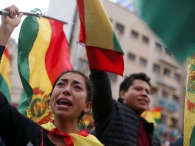 Протестующие в Боливии. Фото: Reuters