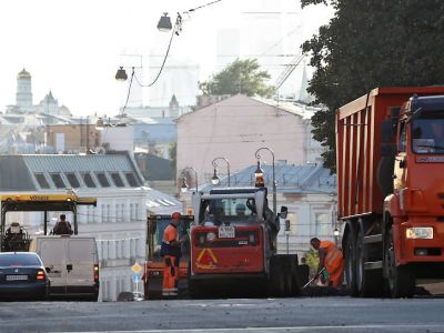 Работы по благоустройству города. Фото: Сафрон Голиков / Коммерсант. Фото: