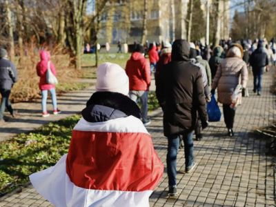 "Марш воли" в Беларуси. Фото: nashaniva / Telegram