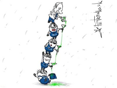 Отравительская вертикаль. Карикатура А.Петренко: petrenko.uk